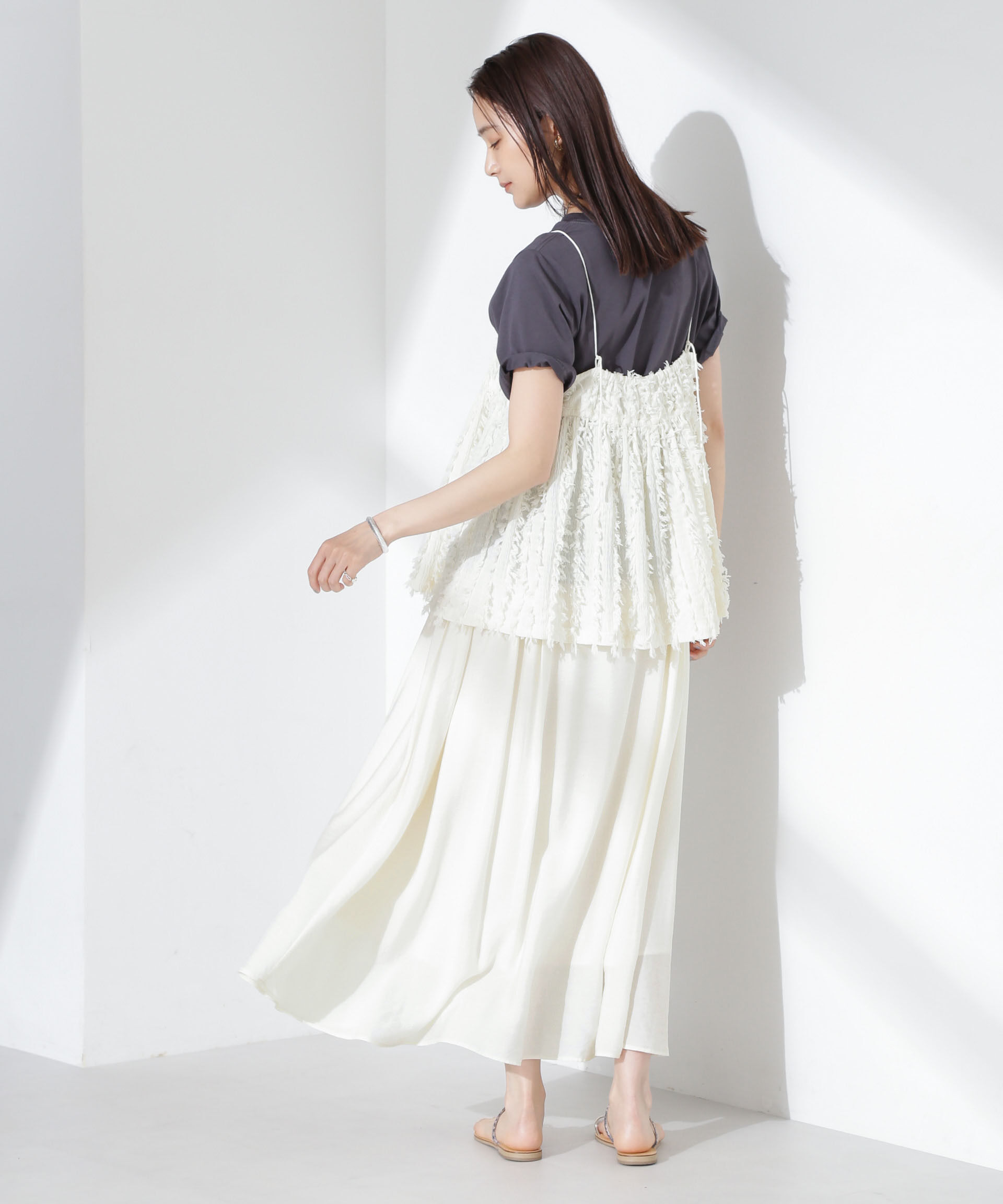 nano･universe「シアーボリュームスカート」|スカート|