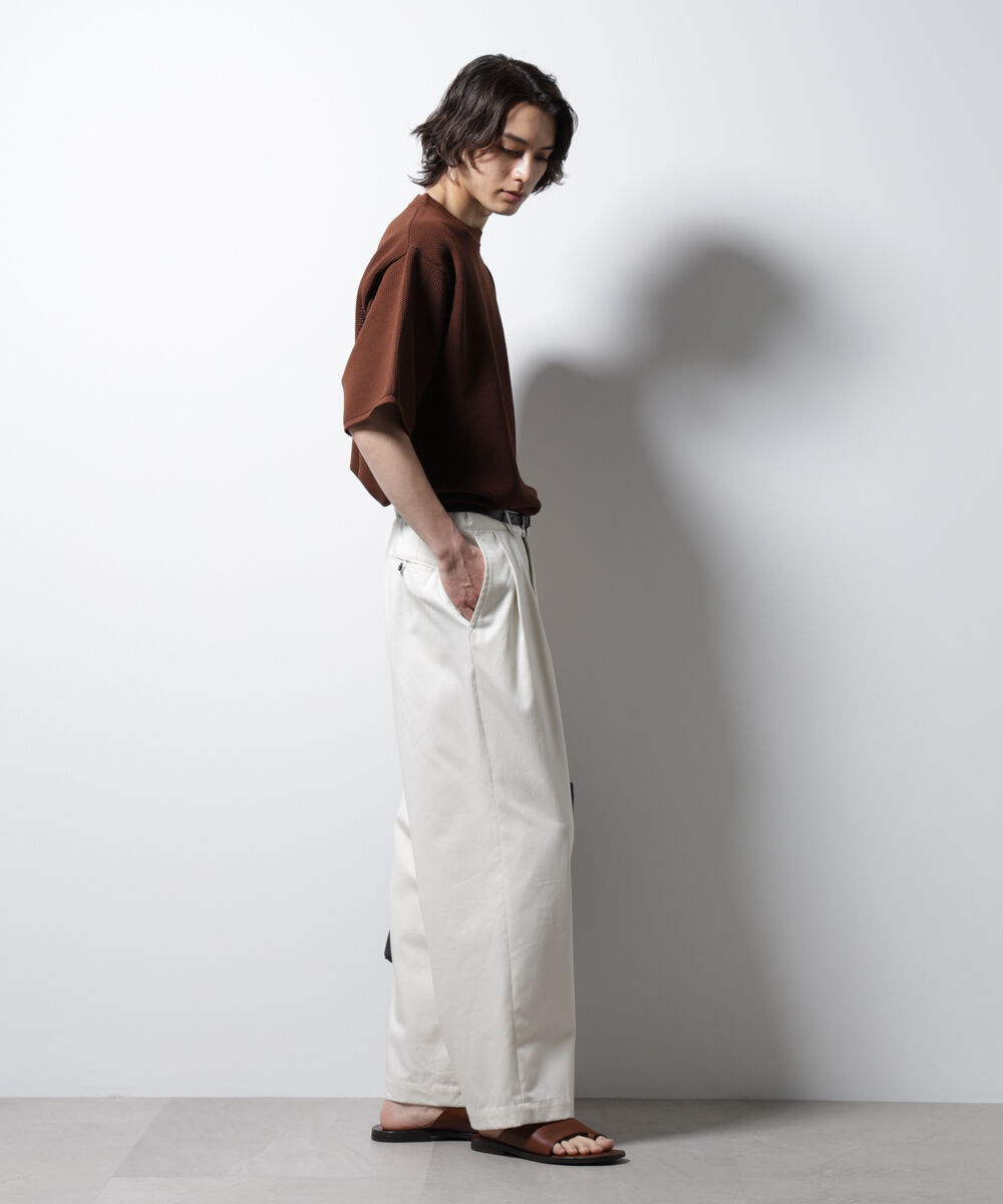 nano･universe「スポンディッシュ メッシュ クルーネックニットTEE」|ニット・セーター|