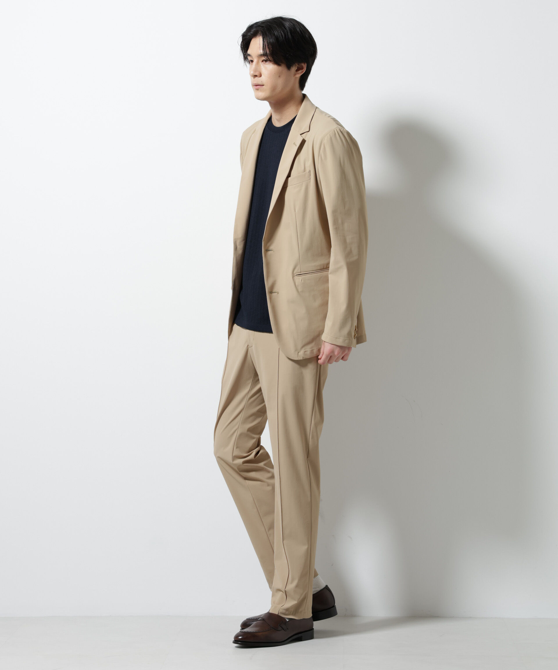 nano･universe「｢N JACKET PREMIUM｣ｸｰﾙﾀｯﾁ4WAYｽﾄﾚｯﾁｼﾞｬｹｯﾄ撥水(ｾｯﾄｱｯ 」|スーツ|