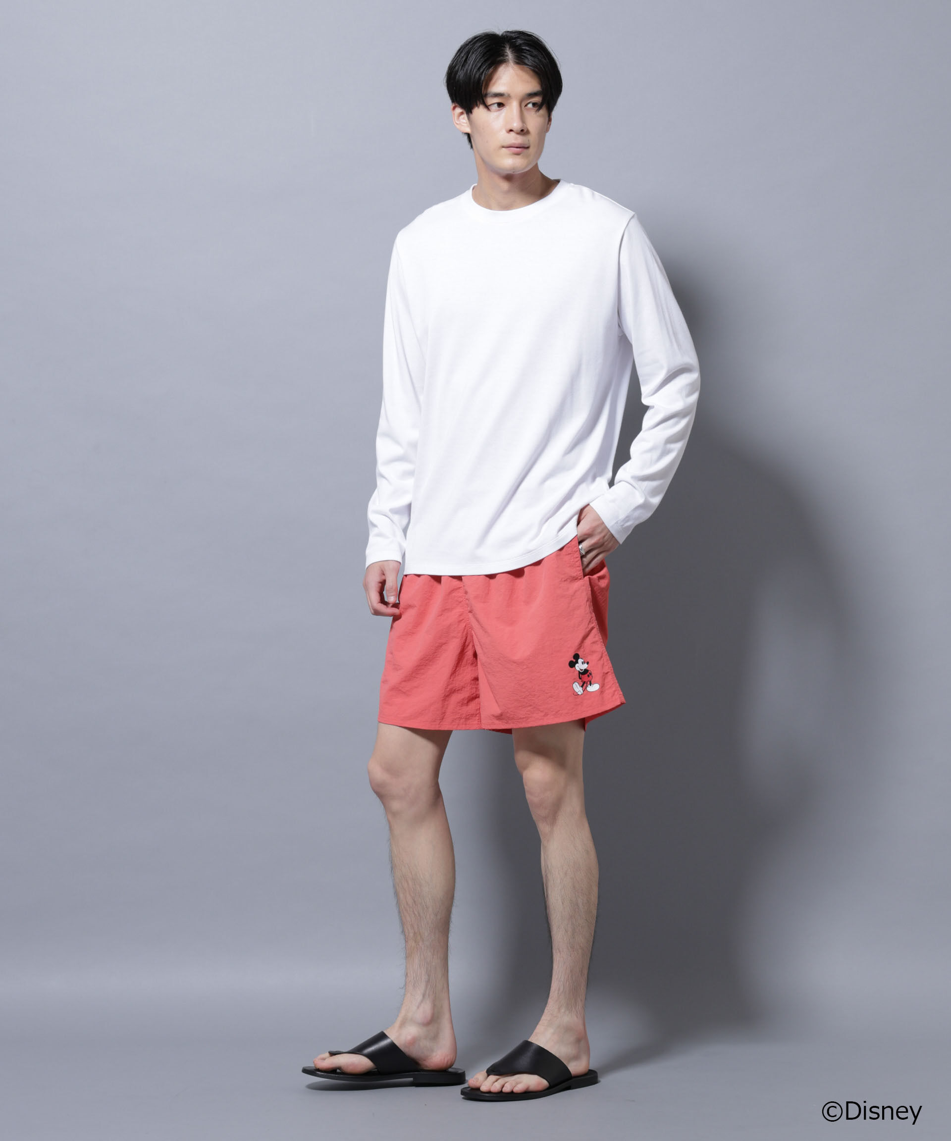 nano･universe「｢NJ/CLUB｣ ミッキーマウス/ナイロンショーツ」|チノ|