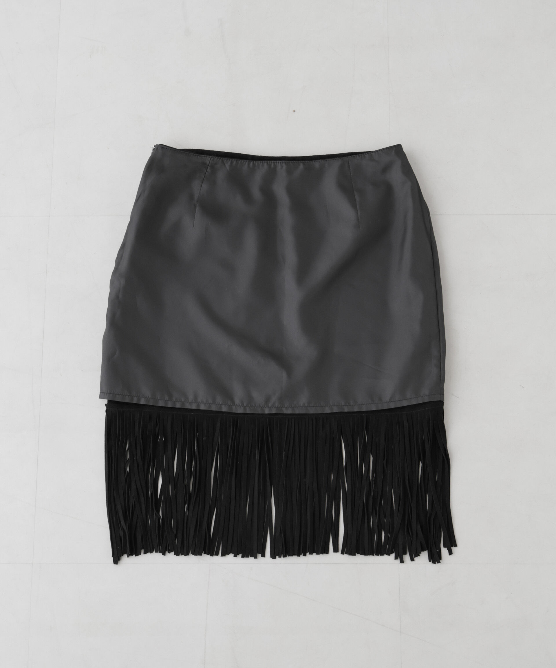  「「STEVELOUR」ゴートレザーフリンジスカート」|スカート|