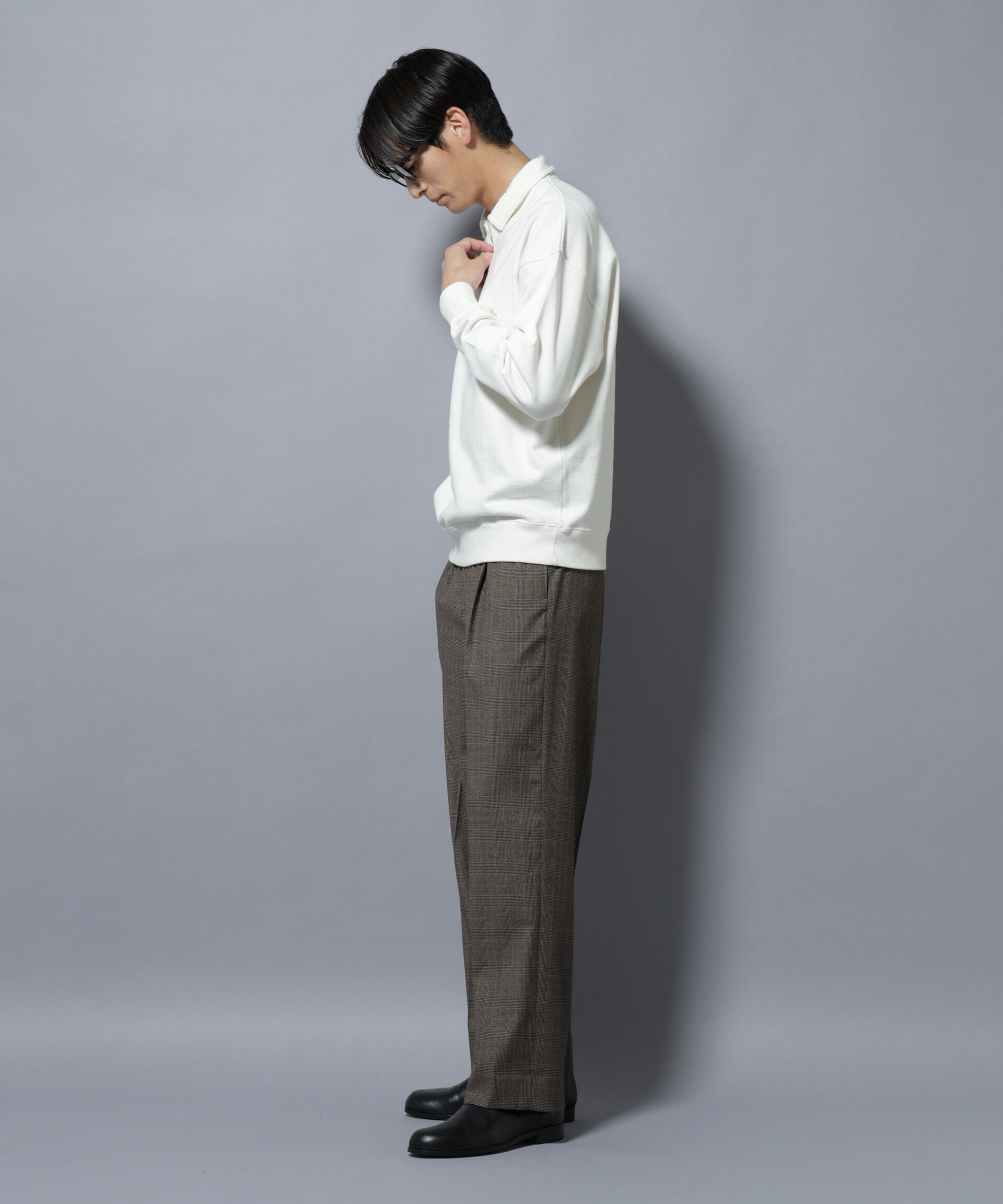 nano･universe「ヴィンテージライク ハーフZIPスウェット」|Tシャツ・カットソー|