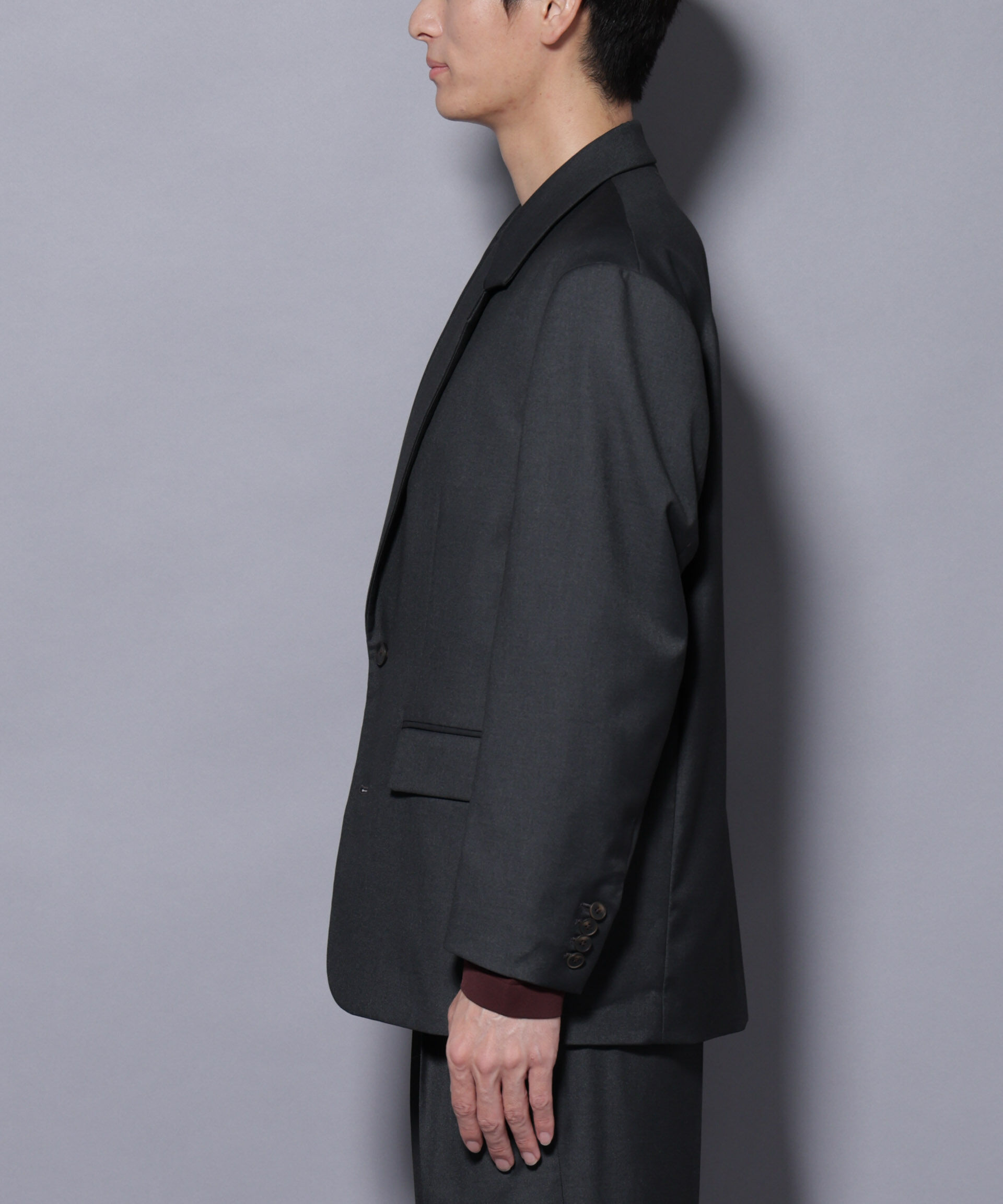 nano･universe「DELEGANTEｴｱﾘｰｻｷｿﾆｰ ｸﾞﾘｯﾀｰｽﾄﾗｲﾌﾟﾃｰﾗｰﾄﾞｼﾞｬ」|テーラードジャケット|