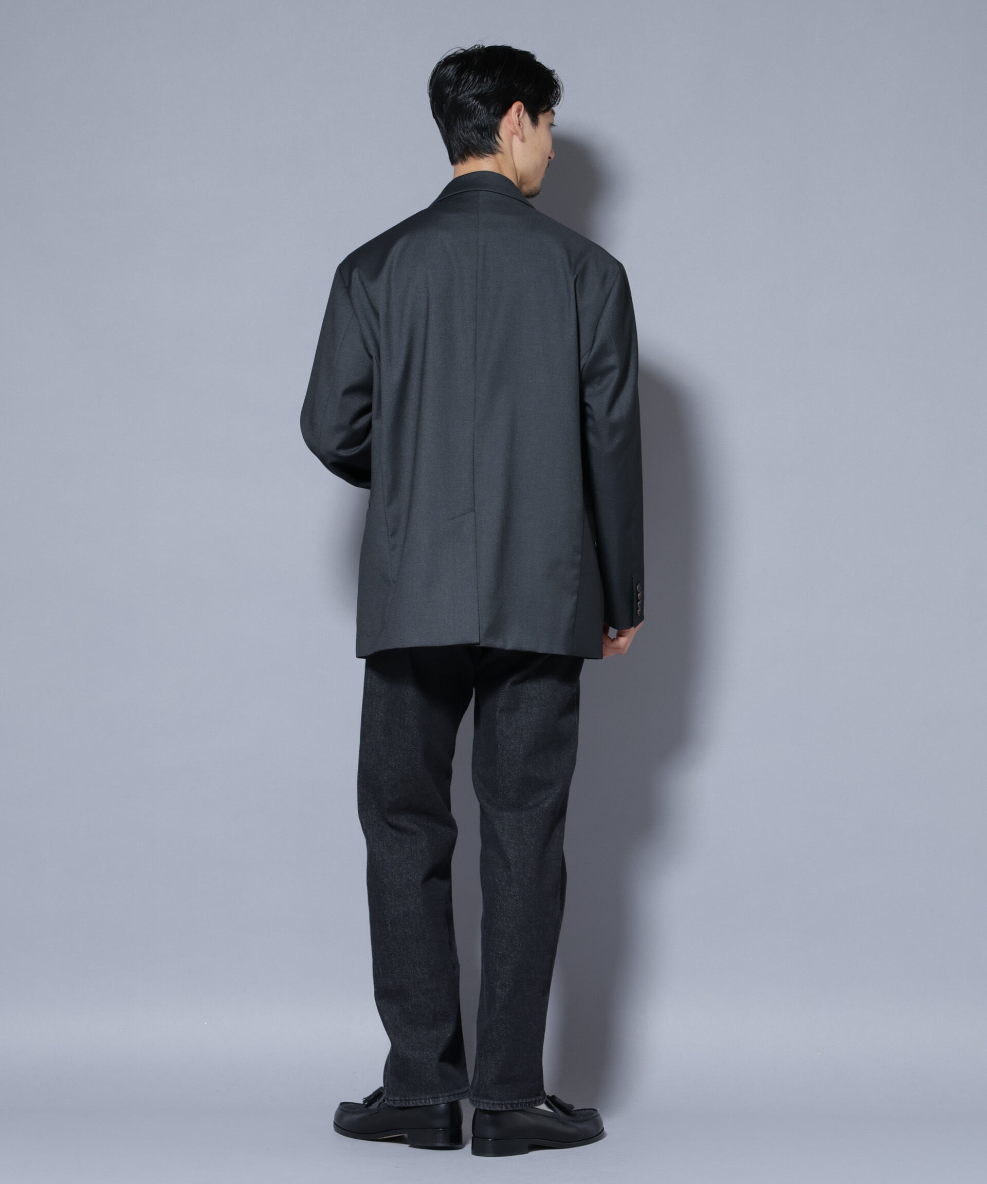 nano･universe「DELEGANTEｴｱﾘｰｻｷｿﾆｰ ｸﾞﾘｯﾀｰｽﾄﾗｲﾌﾟﾃｰﾗｰﾄﾞｼﾞｬ」|テーラードジャケット|