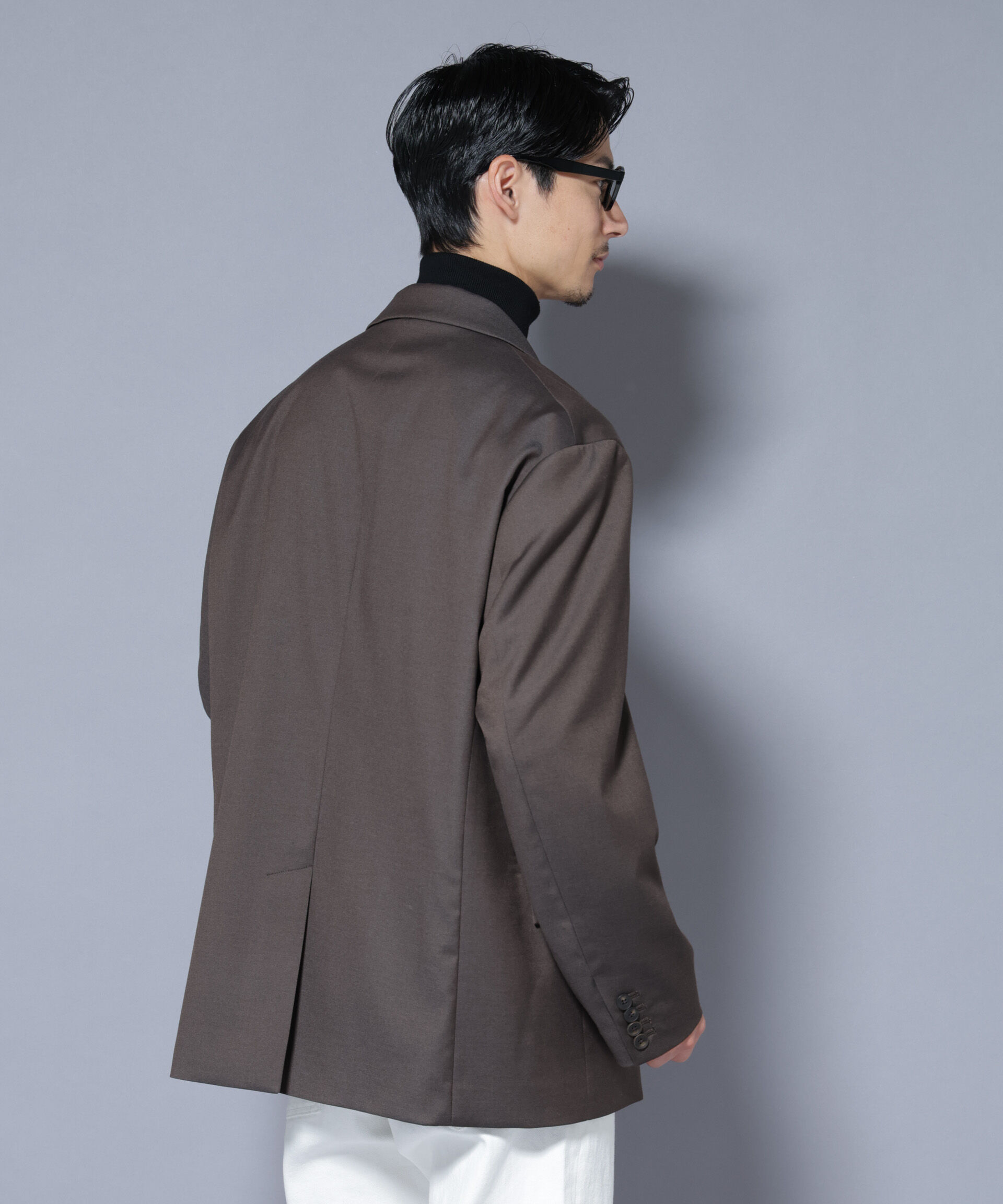 nano･universe「DELEGANTEｴｱﾘｰｻｷｿﾆｰ ｸﾞﾘｯﾀｰｽﾄﾗｲﾌﾟﾃｰﾗｰﾄﾞｼﾞｬ」|テーラードジャケット|