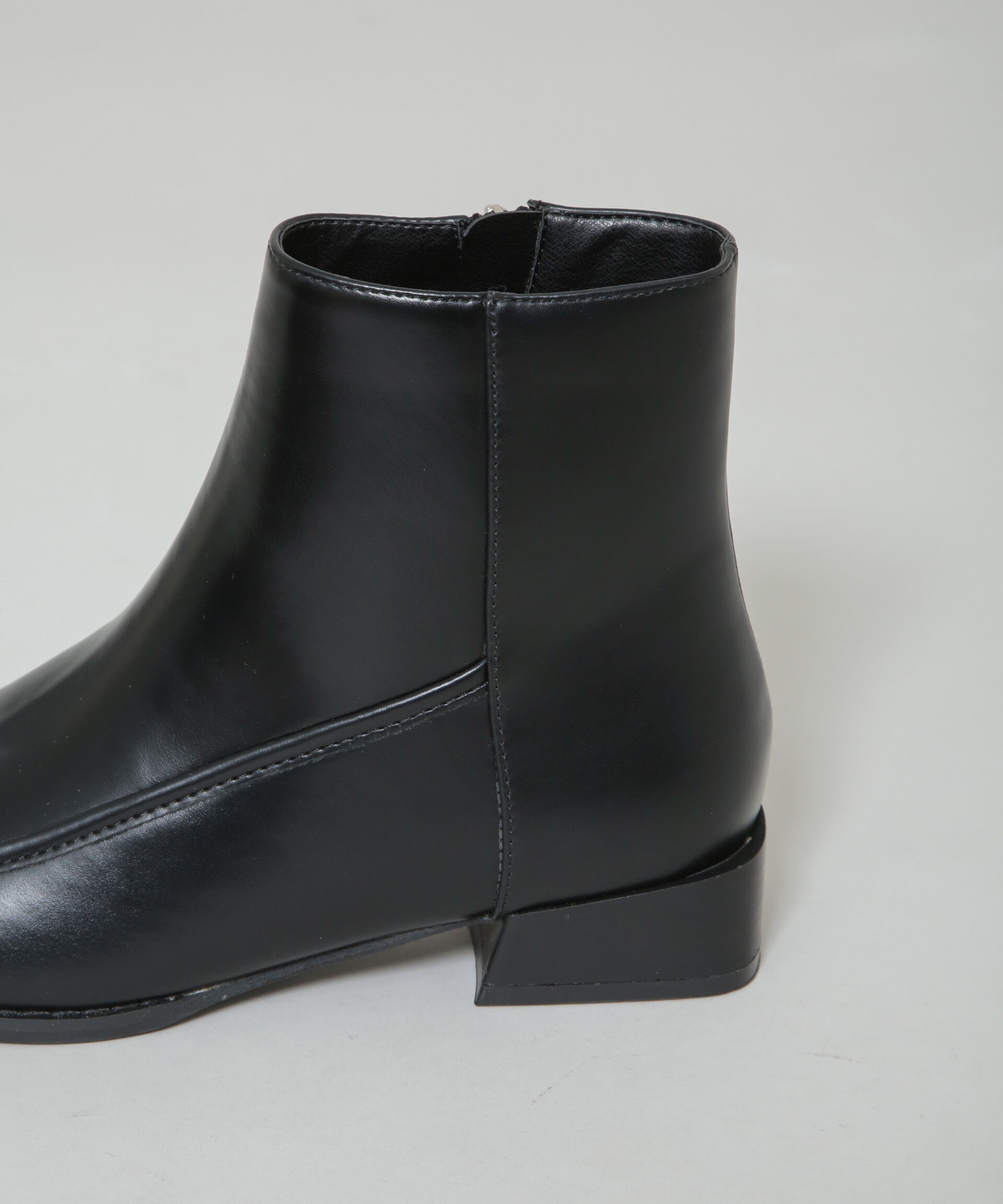 nano･universe「スクエアトゥミドルブーツ」|ショートブーツ|