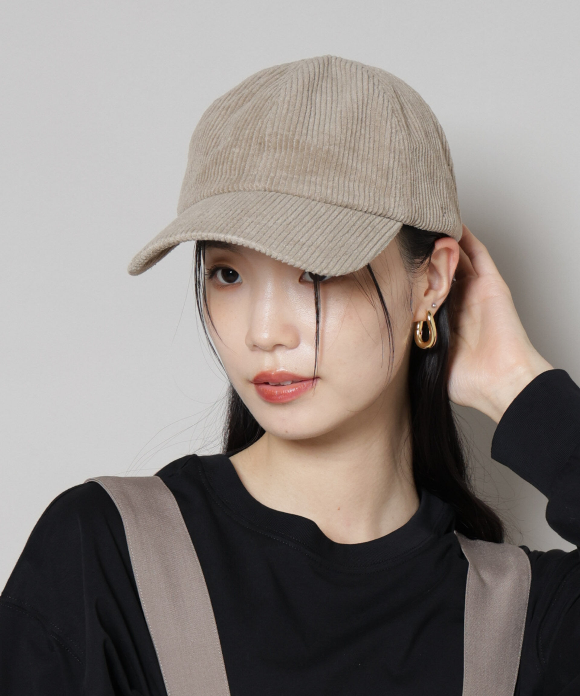 nano･universe「Healthknit/別注コーデュロイキャップ」|キャップ・キャスケット|モカ3
