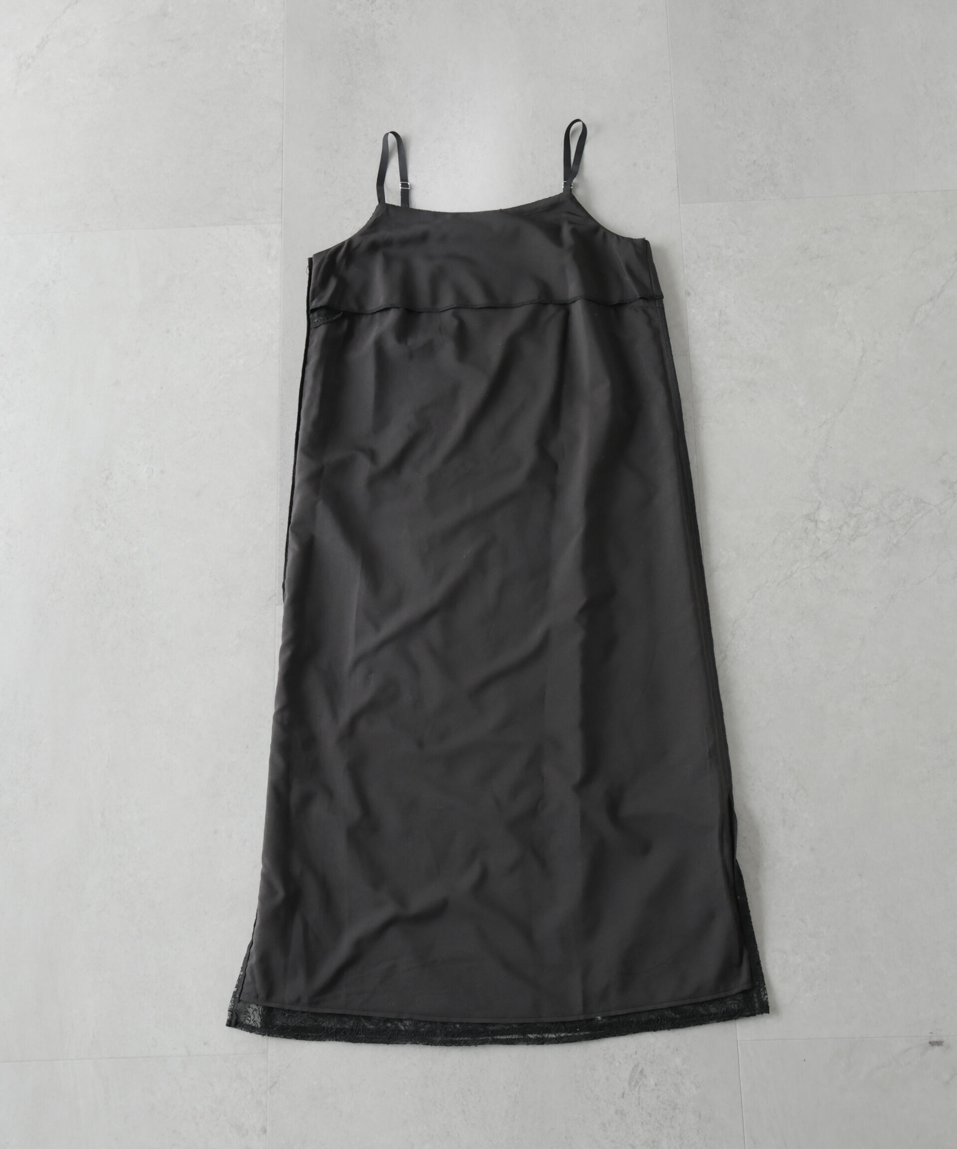 nano･universe「kaene/シアーエプロンレースキャミドレス」|ワンピース|