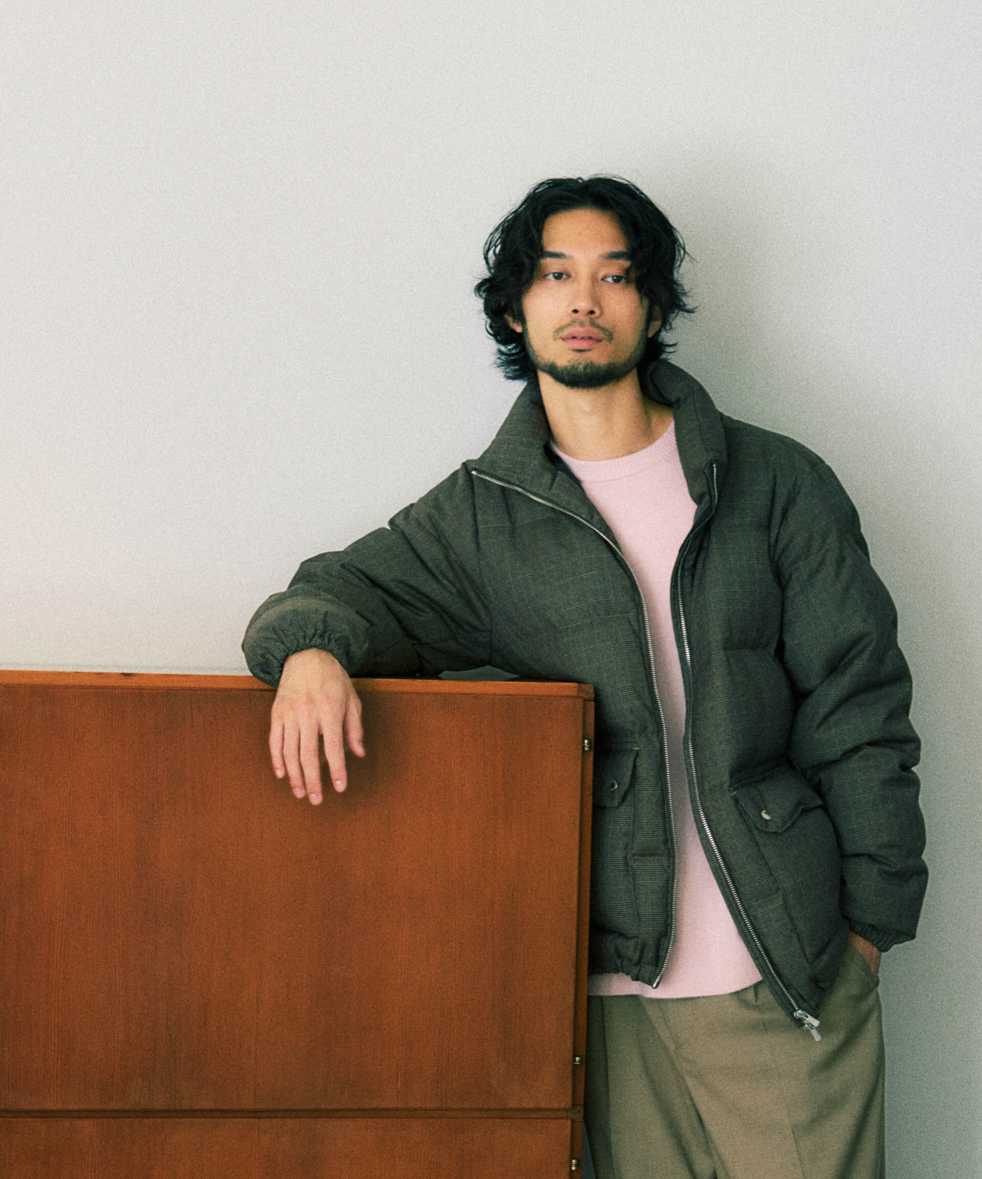 nano･universe「DELEGANTE エアリーサキソニー／グレンチェックTAIONダウンジャケット」|ダウン|パターン21