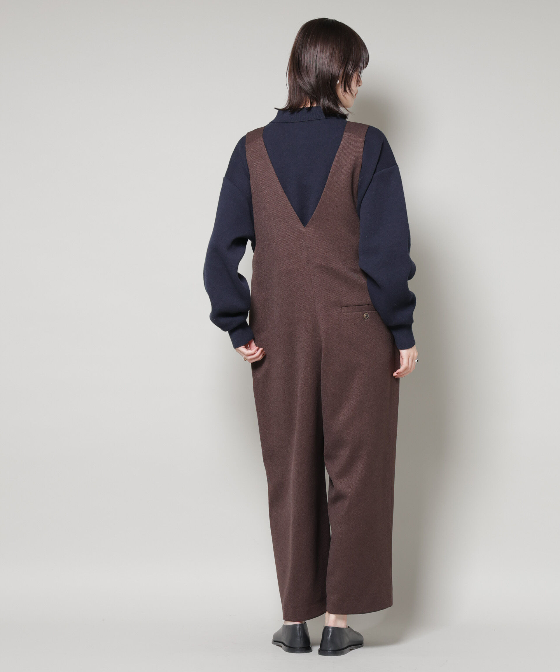 nano･universe「Vネックオールインワン」|ワンピース|