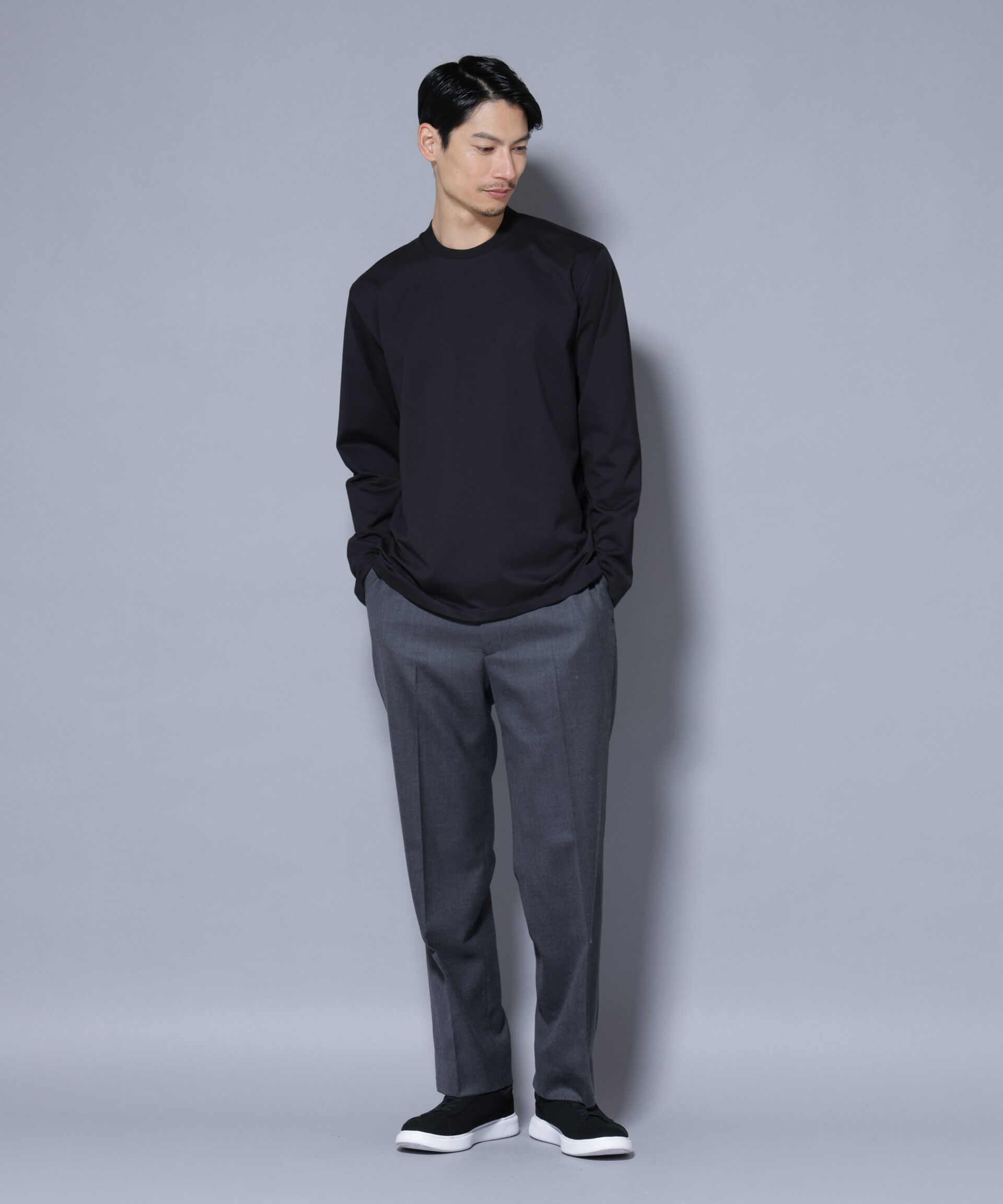 nano･universe「ジャケT(R) クルーネック 長袖」|Tシャツ・カットソー|