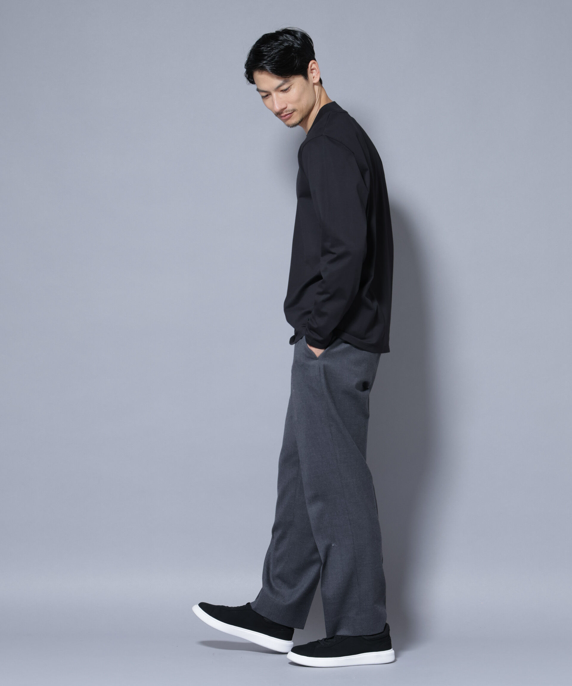 nano･universe「ジャケT(R) クルーネック 長袖」|Tシャツ・カットソー|