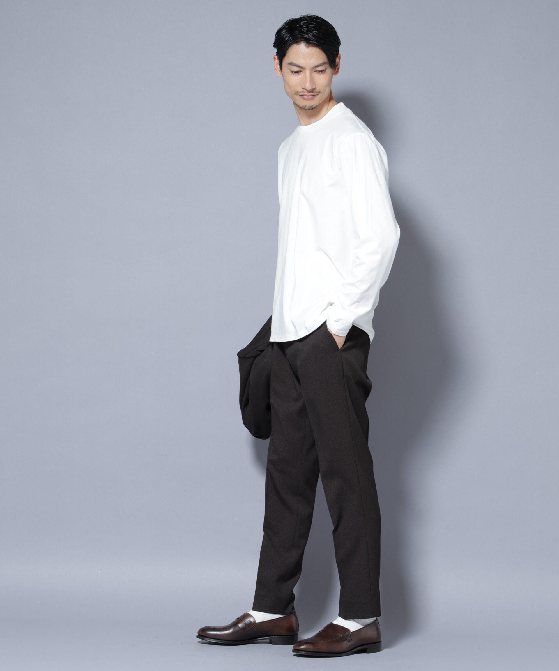 nano･universe「ジャケT(R) クルーネック 長袖」|Tシャツ・カットソー|