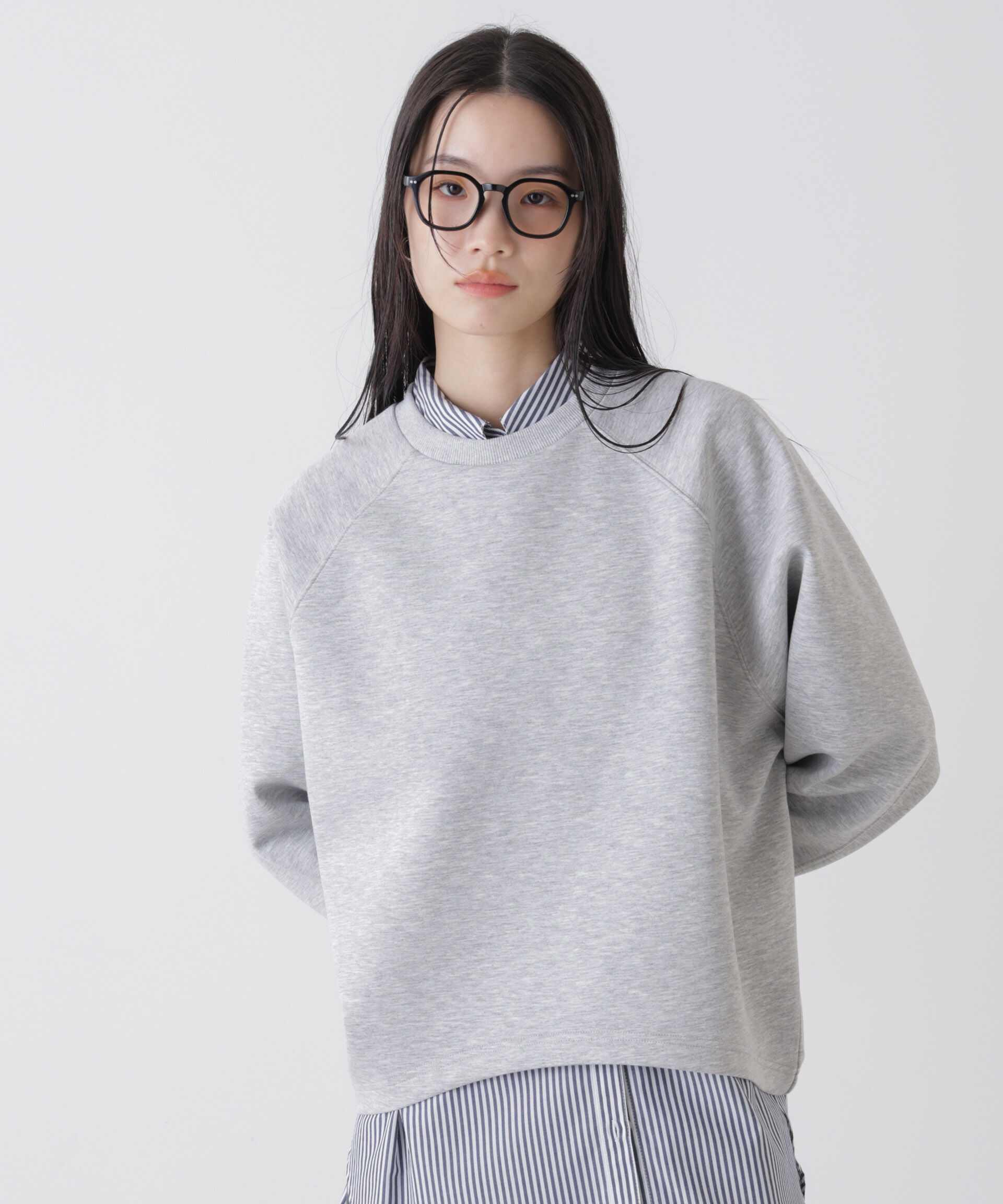 nano･universe「ソフトダンボールドルマンコクーンシルエットプルオーバー」|Tシャツ・カットソー|