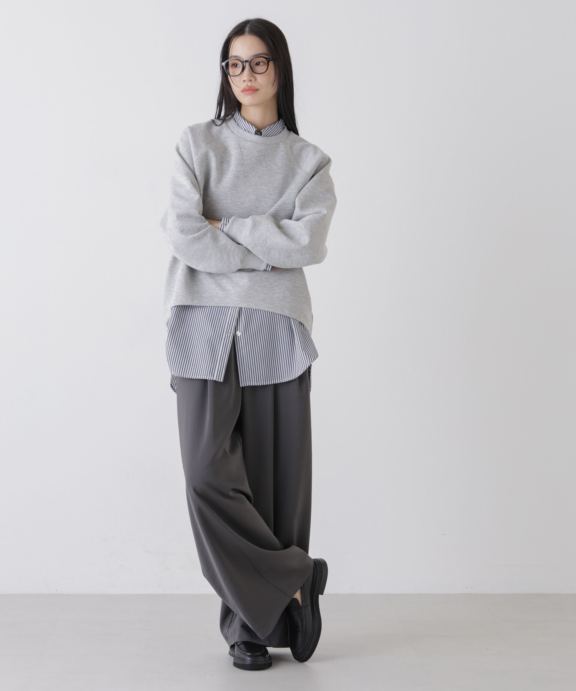 nano･universe「ソフトダンボールドルマンコクーンシルエットプルオーバー」|Tシャツ・カットソー|