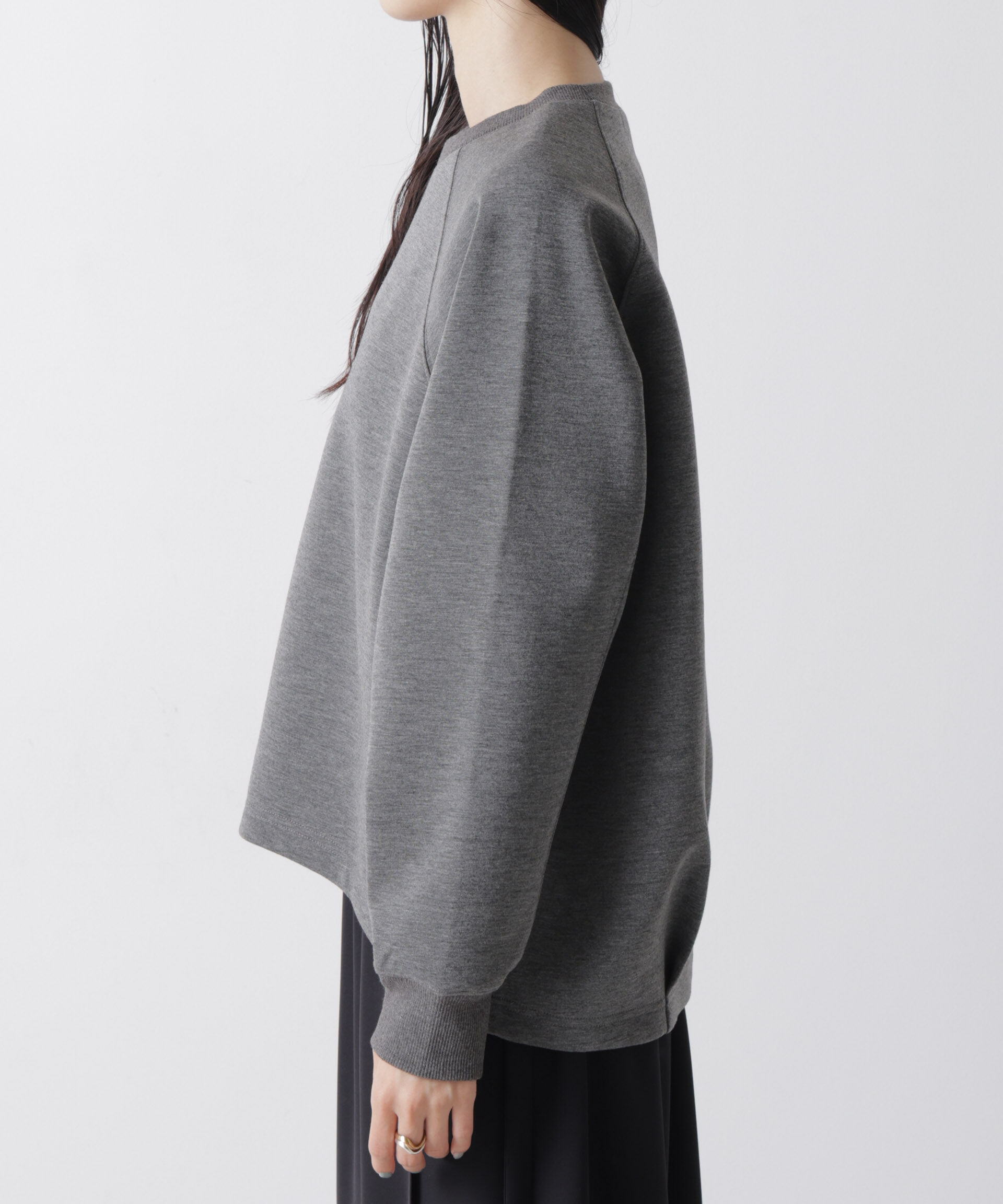 nano･universe「ソフトダンボールドルマンコクーンシルエットプルオーバー」|Tシャツ・カットソー|