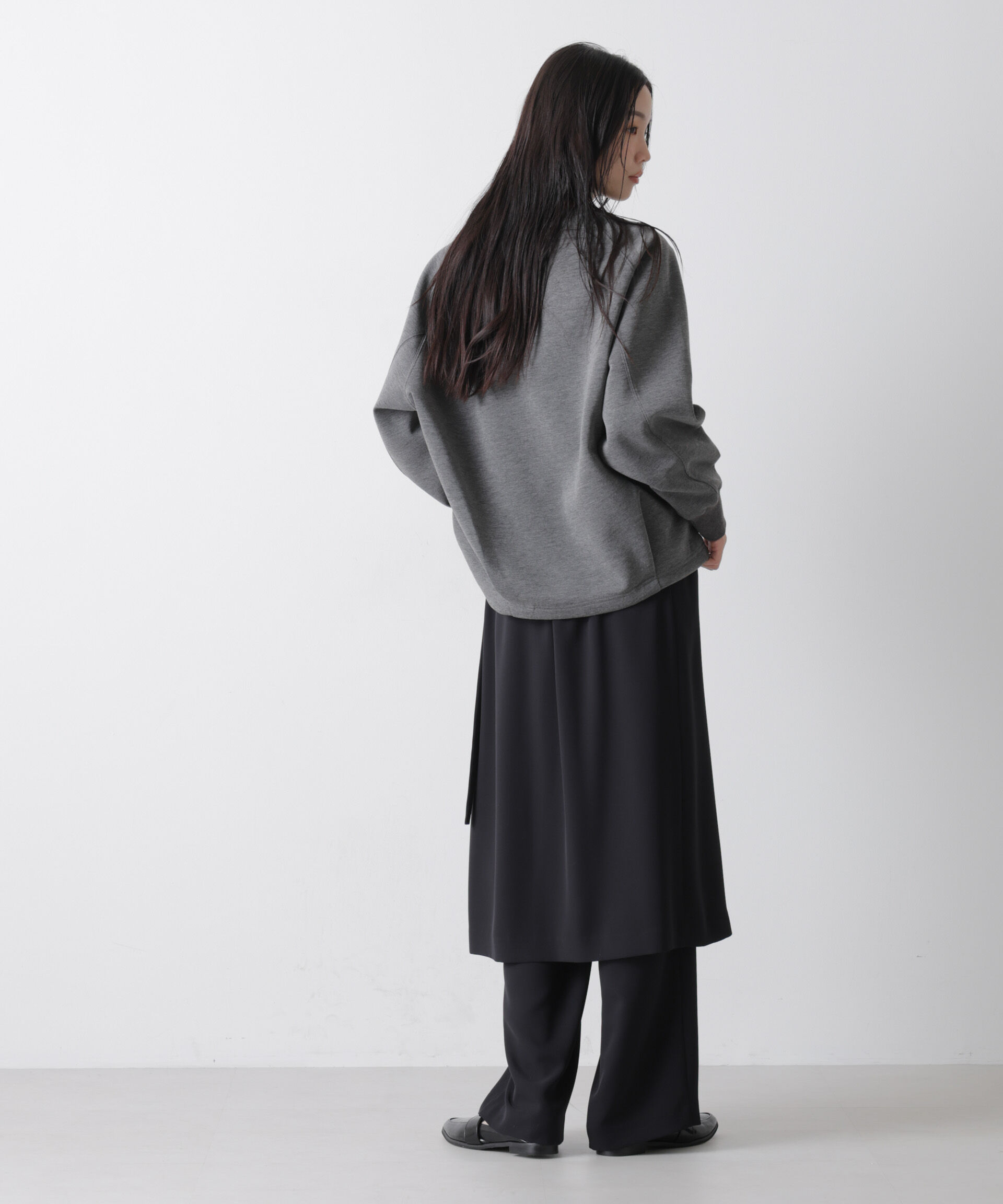 nano･universe「ソフトダンボールドルマンコクーンシルエットプルオーバー」|Tシャツ・カットソー|