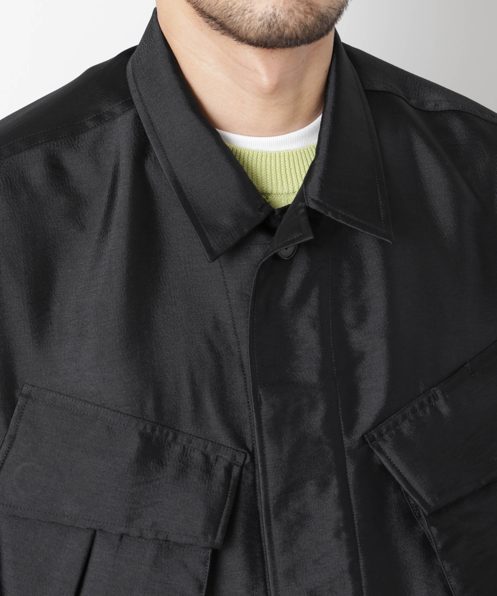 nano･universe「｢ASSEMBLANC｣ ソラーロ ファティーグジャケット」|ブルゾン・スタジャン|