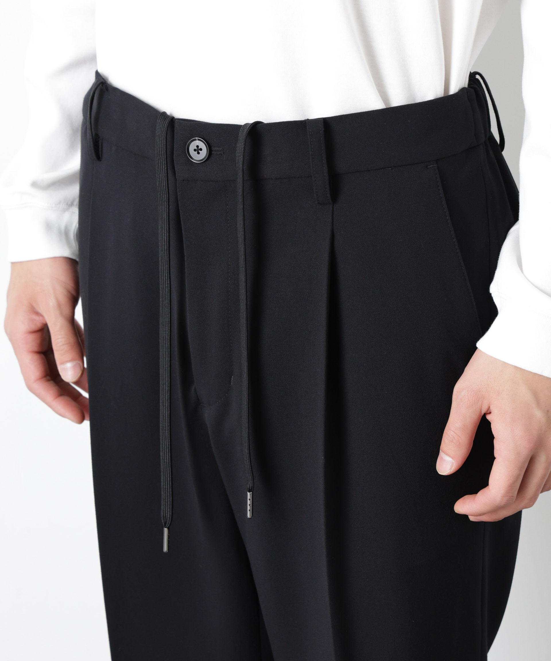 nano･universe「ALWAYS EASY ワンタックスラックス（セットアップ可）」|チノ|