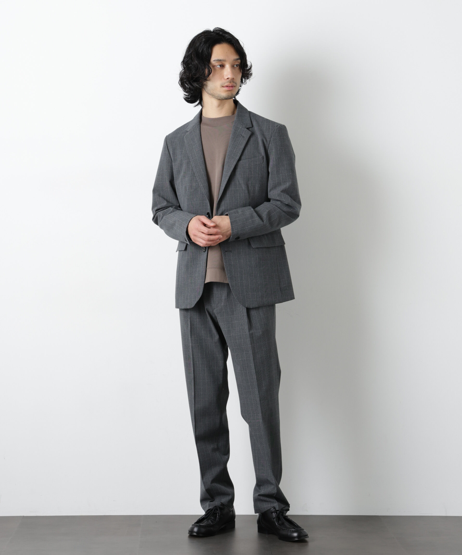 nano･universe「ALWAYS EASY ワンタックスラックス（セットアップ可）」|チノ|