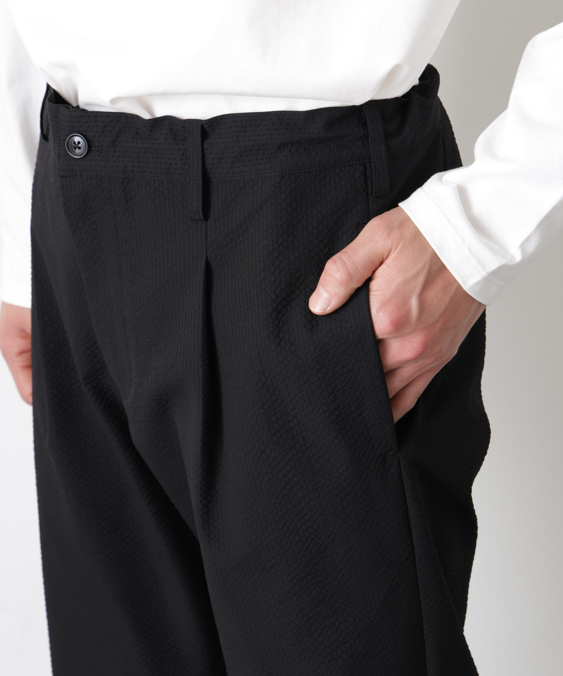 nano･universe「ストレッチサッカーセットアップ（洗濯機洗い可能）」|スーツ|