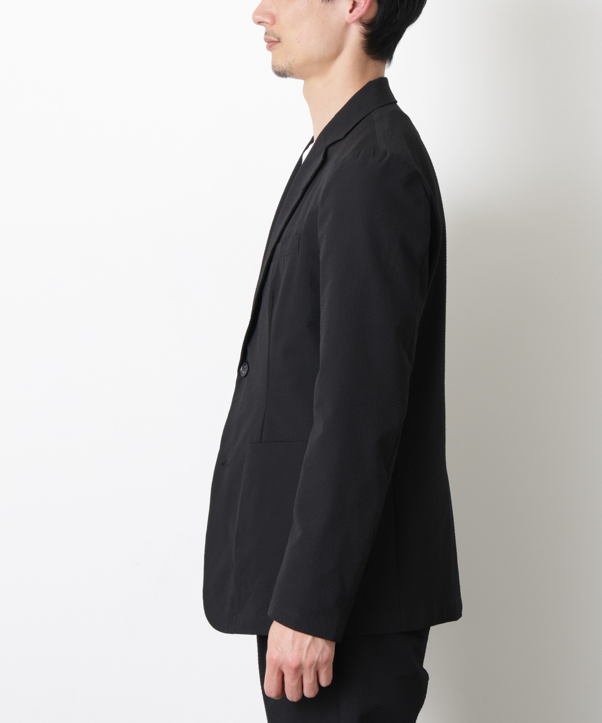 nano･universe「ストレッチサッカーセットアップ（洗濯機洗い可能）」|スーツ|