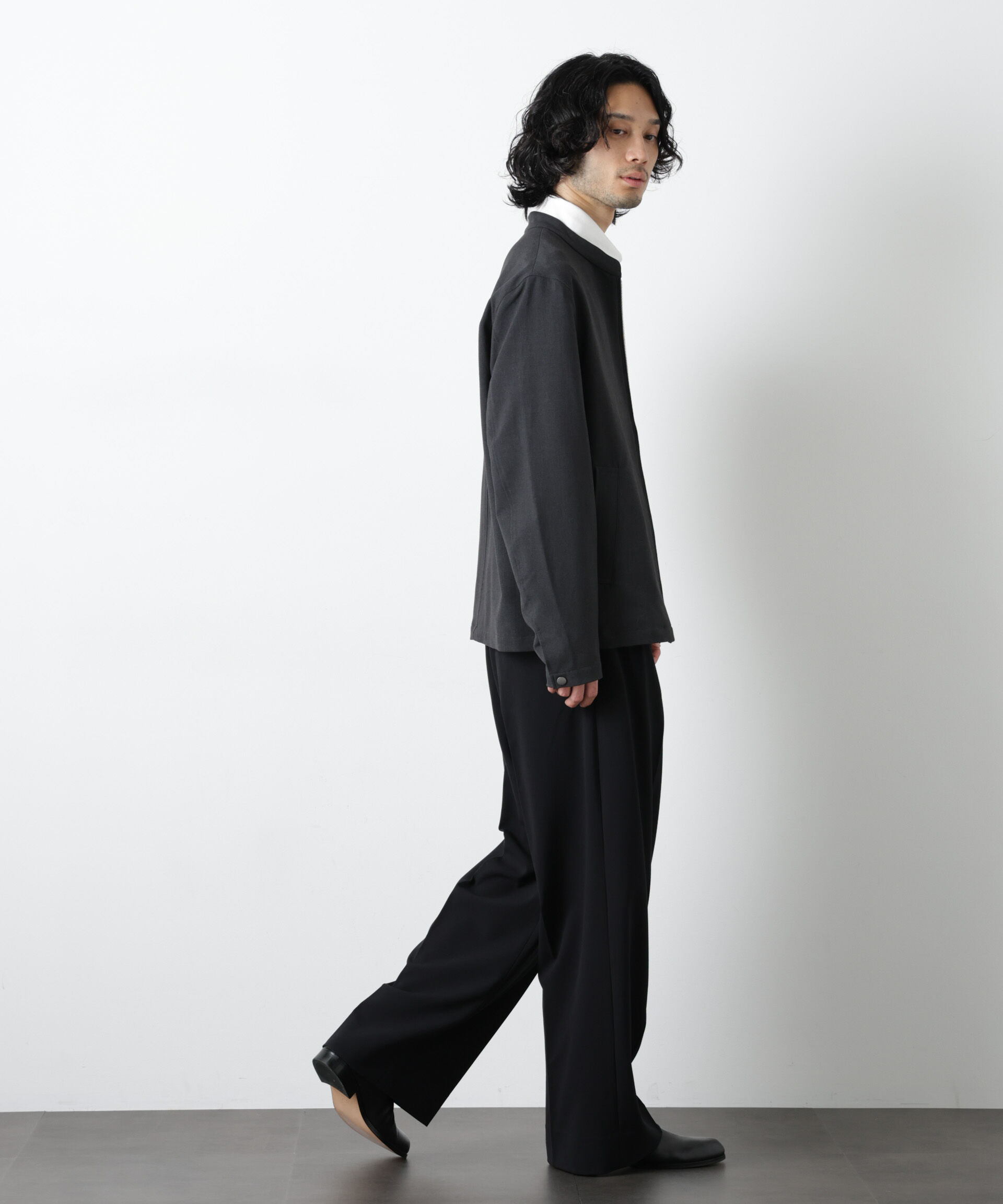 nano･universe「ALWAYS EASY ワイドスラックス（セットアップ可）」|チノ|