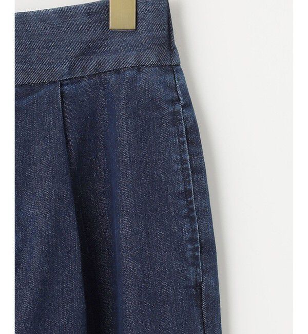 組曲「ライトデニム テーパードクロップドパンツ」|デニム|