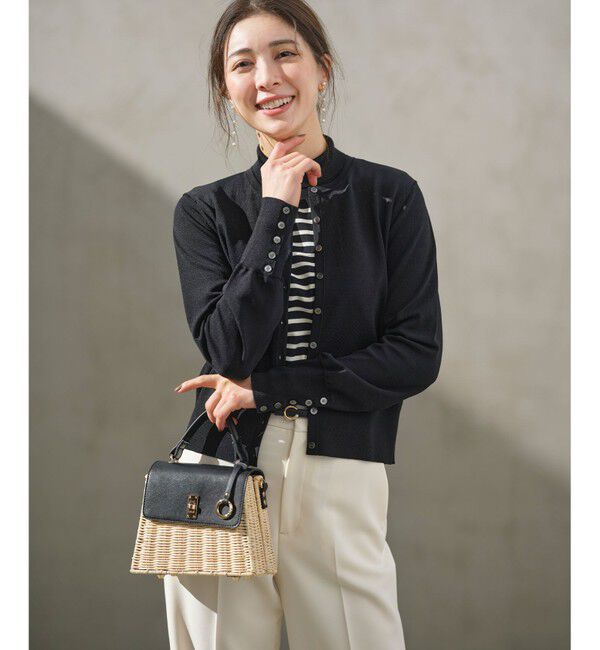 組曲「【6色展開・UVケア】クルーネックモダンカーディガン」|カーディガン|