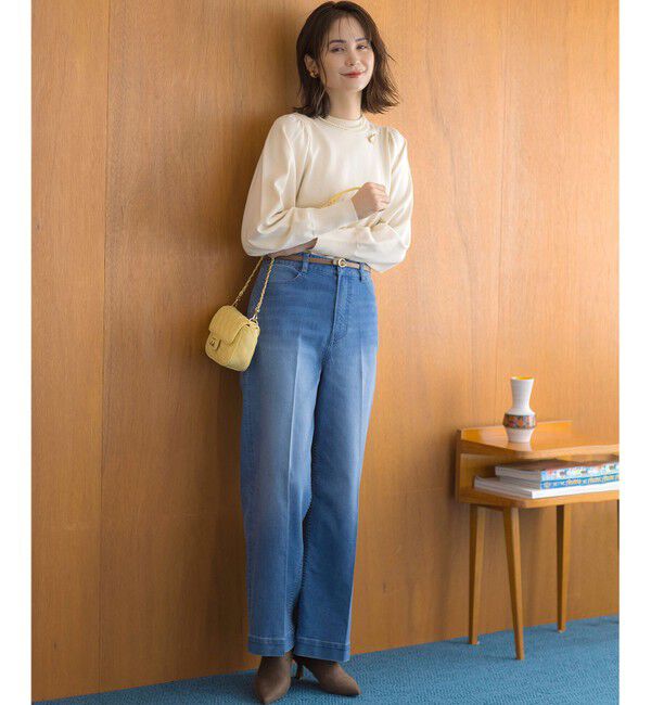 組曲「ワイドストレートデニム パンツ」|デニム|