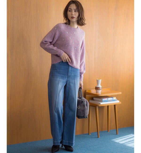 組曲「ワイドストレートデニム パンツ」|デニム|