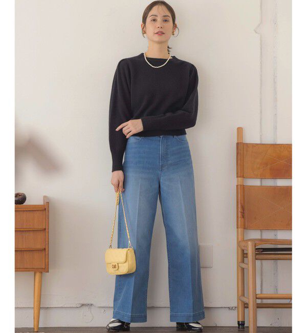 組曲「ワイドストレートデニム パンツ」|デニム|