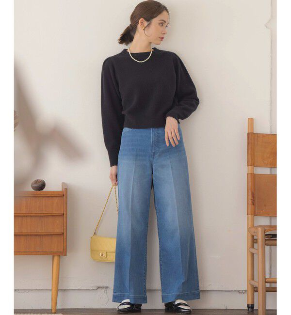 組曲「ワイドストレートデニム パンツ」|デニム|