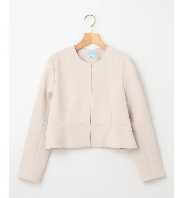 組曲「【WEB限定・KUMIKYOKU NAVY】コンフォータブルドレープ ノーカラージャケット」|ノーカラージャケット|