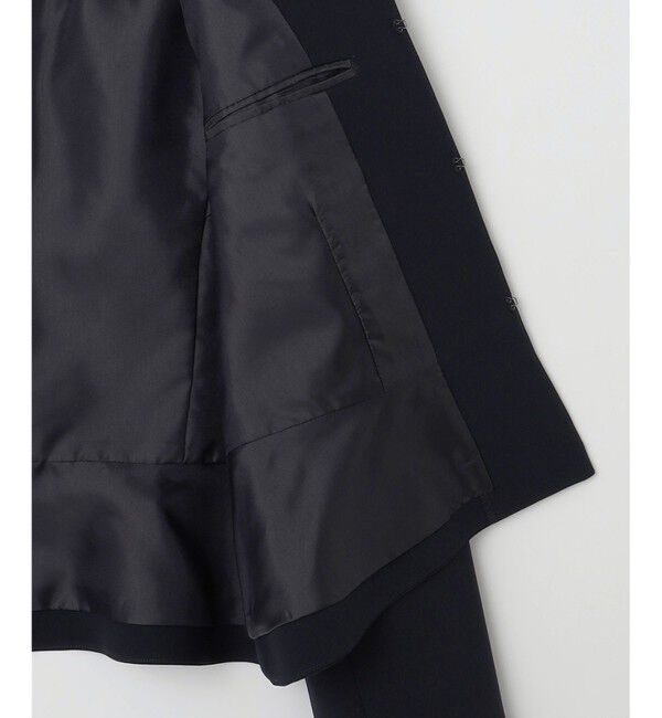 組曲「【WEB限定・KUMIKYOKU NAVY】コンフォータブルドレープ ノーカラージャケット」|ノーカラージャケット|