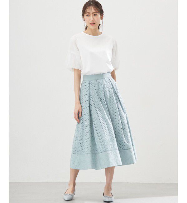 組曲「【WEB限定】チュールポンチドッキング Tシャツ」|Tシャツ・カットソー|