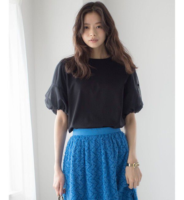 組曲「【WEB限定】チュールポンチドッキング Tシャツ」|Tシャツ・カットソー|