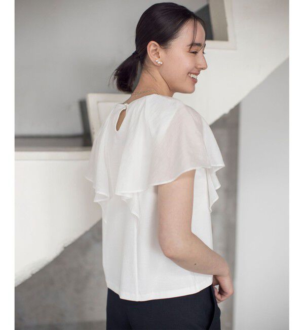 組曲「コットンポンチケープライク ブラウス」|Tシャツ・カットソー|