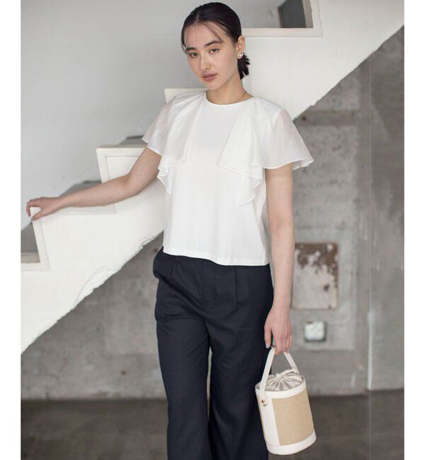 組曲「コットンポンチケープライク ブラウス」|Tシャツ・カットソー|