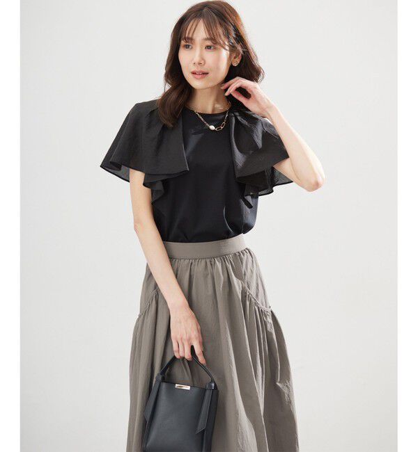 組曲「コットンポンチケープライク ブラウス」|Tシャツ・カットソー|