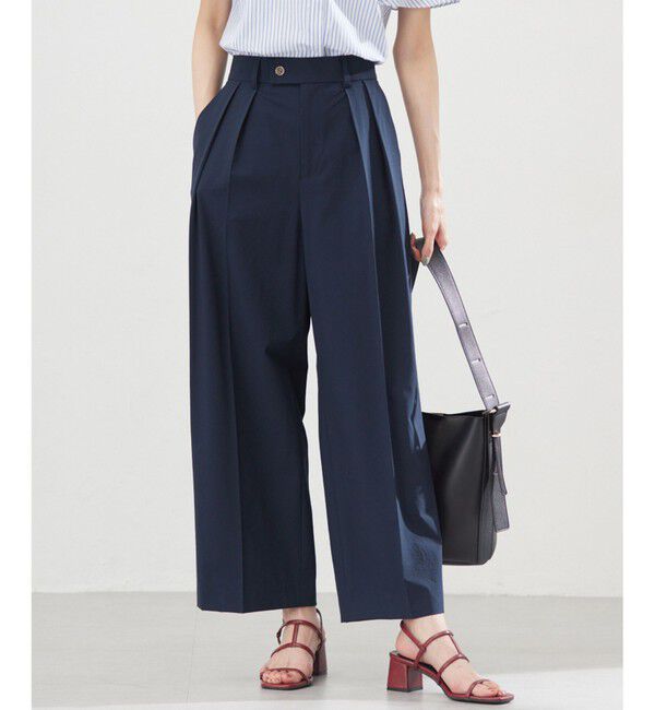 組曲「スーパーライトストレッチ ワイドパンツ」|その他|ネイビー系