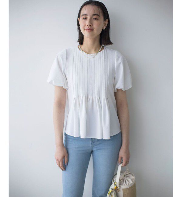 組曲「ドライタッチペプラム ブラウス」|シャツ・ブラウス|