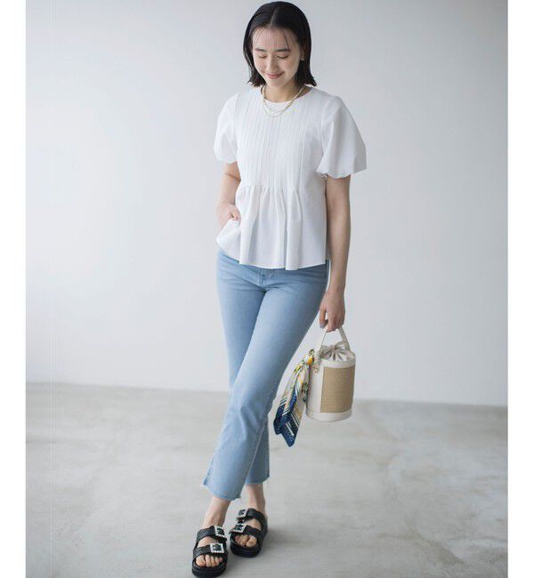 組曲「ドライタッチペプラム ブラウス」|シャツ・ブラウス|