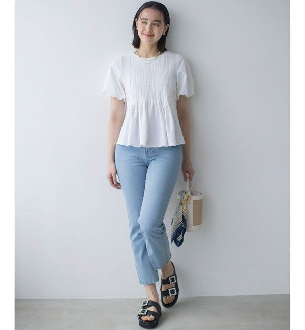 組曲「ドライタッチペプラム ブラウス」|シャツ・ブラウス|