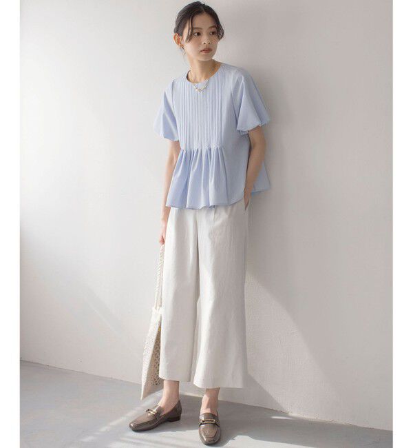 組曲「ドライタッチペプラム ブラウス」|シャツ・ブラウス|