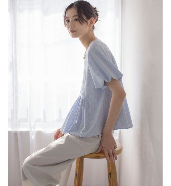 組曲「ドライタッチペプラム ブラウス」|シャツ・ブラウス|