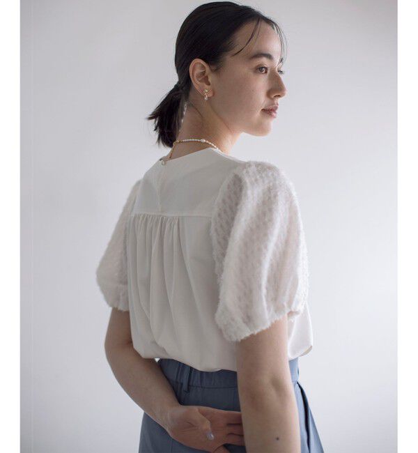 組曲「華感コンビネーションスリーブ カットソー」|Tシャツ・カットソー|