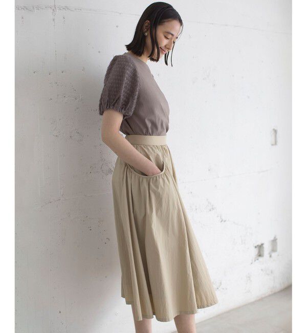 組曲「華感コンビネーションスリーブ カットソー」|Tシャツ・カットソー|