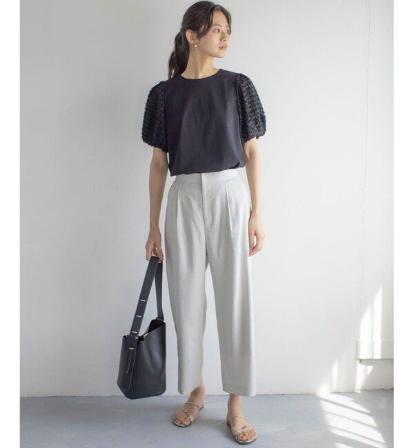 組曲「華感コンビネーションスリーブ カットソー」|Tシャツ・カットソー|