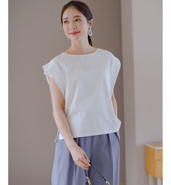 組曲「ハシゴレースフレンチスリーブ カットソー」|Tシャツ・カットソー|